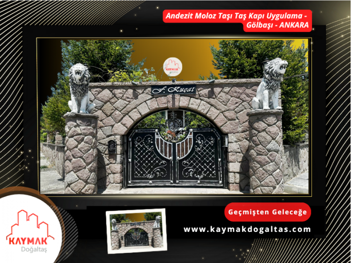 Andezit Moloz Taşı Taş Kapı Uygulama - Gölbaşı - Ankara Andezit Moloz Taşı Taş Kapı Uygulama - Gölbaşı - Ankara