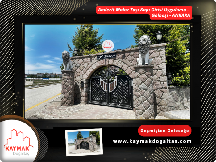 Andezit Moloz Taşı Taş Kapı Uygulama-1 - Gölbaşı - Ankara