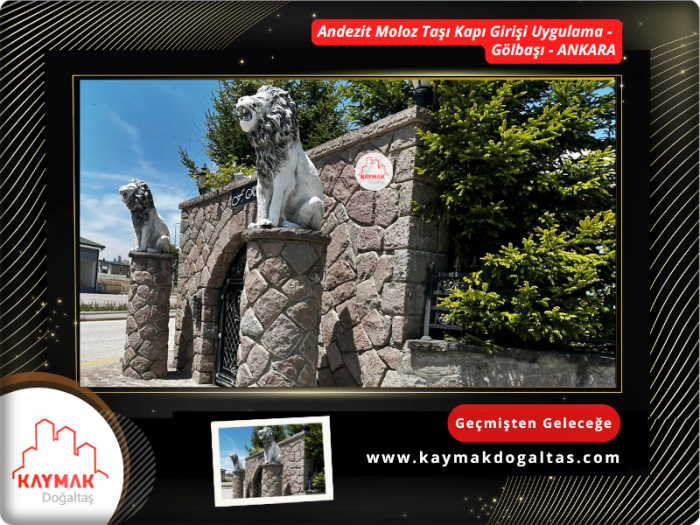 Andezit Moloz Taşı Taş Kapı Uygulama-3 - Gölbaşı - Ankara