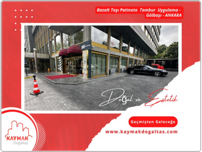 Bazalt Taşı Patinoto Tambur Uygulama-2 - Çankaya - Ankara
